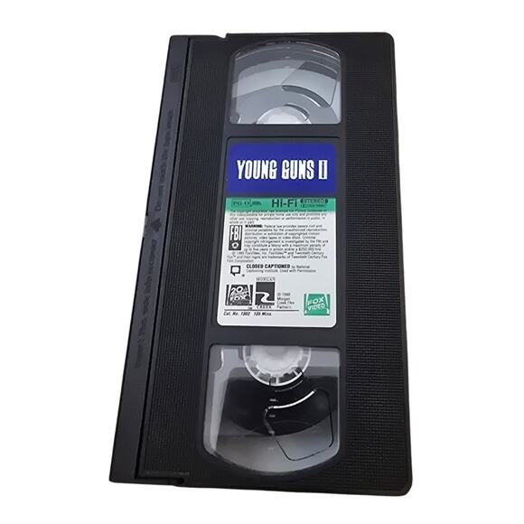 Young Guns II VHS Tape (1990, 20th Century Fox)‎ - Picture 4 of 4